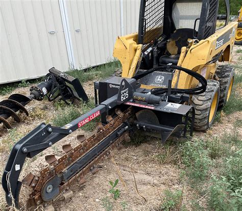 skid steer tiller rental|tractor with trencher attachment rental.